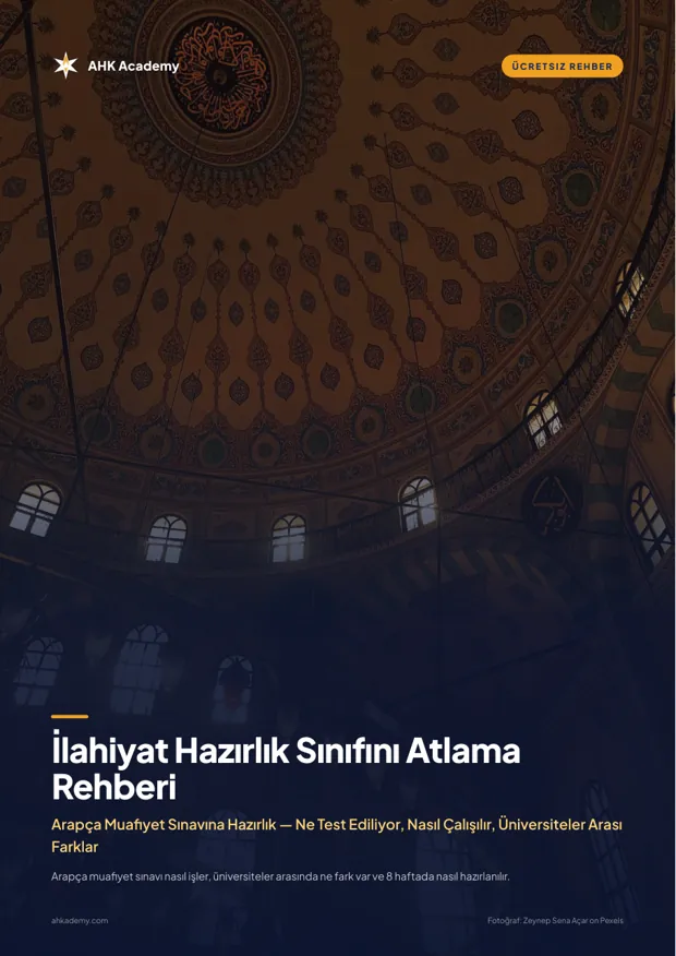 İlahiyat Hazırlık Sınıfını Atlama Rehberi kapağı